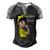 Ewings Sarcoma Warrior Strong Women Yellow Women Ewings Sarcoma Ewings Sarcoma Awareness Men's Henley Shirt Raglan Sleeve 3D Print T-shirt Black Grey