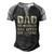Family 365 Mechanic Dad Mechanics Fathers Day Men's Henley Raglan T-Shirt Black Grey