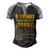 Father Grandpa 5 Things You Should Know About My Daddy Fathers Day 12 Family Dad Men's Henley Shirt Raglan Sleeve 3D Print T-shirt Black Grey