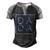 Fathers Day For New Dad Men's Henley Shirt Raglan Sleeve 3D Print T-shirt Black Grey