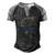 Fishing Reel Cool Godfather V2 Men's Henley Shirt Raglan Sleeve 3D Print T-shirt Black Grey