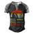 Fishing Reel Cool Godfather V3 Men's Henley Shirt Raglan Sleeve 3D Print T-shirt Black Grey