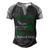 Gastroparesis Warrior Skull Women Vintage Green Ribbon Gastroparesis Gastroparesis Awareness V2 Men's Henley Shirt Raglan Sleeve 3D Print T-shirt Black Grey