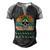 Glaucoma Warrior Skull Women Vintage Green Ribbon Glaucoma Glaucoma Awareness V2 Men's Henley Shirt Raglan Sleeve 3D Print T-shirt Black Grey