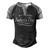 Happy First Fathers Day - New Dad Gift Men's Henley Shirt Raglan Sleeve 3D Print T-shirt Black Grey