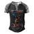 Hunting Most Important Call Me Dad Men's Henley Shirt Raglan Sleeve 3D Print T-shirt Black Grey