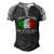 Italy Flag Im Not Yelling Im Sicilian Thats How We Talk Men's Henley Raglan T-Shirt Black Grey