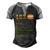 Lox Nutrition Facts Funny Christmas 12 Shirt Men's Henley Shirt Raglan Sleeve 3D Print T-shirt Black Grey