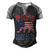 Mens American Flag Papa Bear 4Th Of July Usa Patriotic Dad V2 Men's Henley Shirt Raglan Sleeve 3D Print T-shirt Black Grey