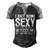 Mens Awesome Dads Have Tattoos And Beards Fathers Day V2 Men's Henley Shirt Raglan Sleeve 3D Print T-shirt Black Grey