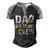 Mens Construction Dad Birthday Crew Party Worker Dad Men's Henley Shirt Raglan Sleeve 3D Print T-shirt Black Grey