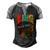 Mens Strong Black King Juneteeth African American Father Day 31 Shirt Men's Henley Shirt Raglan Sleeve 3D Print T-shirt Black Grey