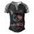 Meowica Funny Cat Patriotic Usa Shirt American Flag 544 Trending Shirt Men's Henley Shirt Raglan Sleeve 3D Print T-shirt Black Grey