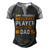 My Favorite Baseball Player Calls Me Dad 819 Trending Shirt Men's Henley Shirt Raglan Sleeve 3D Print T-shirt Black Grey