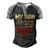 My Son Is Soldier Proud Military Dad 710 Shirt Men's Henley Shirt Raglan Sleeve 3D Print T-shirt Black Grey