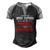 Im Not The Stepfather Im The Father That Stepped Up Dad Men's Henley Raglan T-Shirt Black Grey