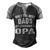 Opa Grandpa Gift Only The Best Dads Get Promoted To Opa Men's Henley Shirt Raglan Sleeve 3D Print T-shirt Black Grey