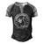 Promoted To Daddy 2022 For New Father Men's Henley Raglan T-Shirt Black Grey