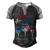 Red Wine Blue 4Th Of July Wine Red White Blue Wine Glasses V4 Men's Henley Shirt Raglan Sleeve 3D Print T-shirt Black Grey