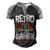 Retro Gaming Video Gamer Gaming Men's Henley Shirt Raglan Sleeve 3D Print T-shirt Black Grey