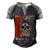 Rett Syndrome Warrior Skull Women Vintage Purple Ribbon Rett Syndrome Rett Syndrome Awareness Men's Henley Shirt Raglan Sleeve 3D Print T-shirt Black Grey