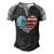 Ultra Maga And Proud Of It American Flag Vote Red Men's Henley Shirt Raglan Sleeve 3D Print T-shirt Black Grey