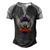 Ultra Maga Eagle Proud Ultra Maga Men's Henley Shirt Raglan Sleeve 3D Print T-shirt Black Grey