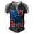 Ultra Maga Madafakas Cat American Flag Men's Henley Shirt Raglan Sleeve 3D Print T-shirt Black Grey