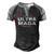 Ultra Maga United State Flag V3 Men's Henley Shirt Raglan Sleeve 3D Print T-shirt Black Grey