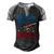 Ultra Mega Eagle Men's Henley Shirt Raglan Sleeve 3D Print T-shirt Black Grey