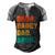 Vintage Retro Fathers Day Outfit Dada Daddy Dad Bruh 8 Shirt Men's Henley Shirt Raglan Sleeve 3D Print T-shirt Black Grey