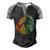 Vintage Retro Rock Climber 177 Shirt Men's Henley Shirt Raglan Sleeve 3D Print T-shirt Black Grey