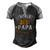 World Best Papa Papa T-Shirt Fathers Day Gift Men's Henley Shirt Raglan Sleeve 3D Print T-shirt Black Grey