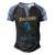Mens Daddio Of The Patio Fathers Day Bbq Grill Dad Men's Henley Raglan T-Shirt Black Blue