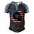 Dj Player Dad Disc Jockey Us Flag 4Th Of July Mens Gift Men's Henley Shirt Raglan Sleeve 3D Print T-shirt Black Blue