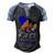 Fasd Awareness Blue And Grey Women Fetal Alcohol Spectrum Disorder Fetal Alcohol Spectrum Disorder Awareness Men's Henley Shirt Raglan Sleeve 3D Print T-shirt Black Blue