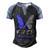 Fasd Awareness Butterfly Blue And Grey Ribbon Fetal Alcohol Spectrum Disorder Fetal Alcohol Spectrum Disorder Awareness Men's Henley Shirt Raglan Sleeve 3D Print T-shirt Black Blue