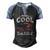 Mens For Fathers Day Tee Fishing Reel Cool Daddy Men's Henley Raglan T-Shirt Black Blue