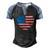 Fourth Of July 4Th July Us America Flag Kids Men Patriotic Men's Henley Raglan T-Shirt Black Blue