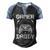 Gamer Daddy Video Gamer Gaming Men's Henley Shirt Raglan Sleeve 3D Print T-shirt Black Blue