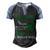 Gastroparesis Warrior Skull Women Vintage Green Ribbon Gastroparesis Gastroparesis Awareness V2 Men's Henley Shirt Raglan Sleeve 3D Print T-shirt Black Blue