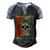 Glaucoma Warrior Skull Women Vintage Green Ribbon Glaucoma Glaucoma Awareness Men's Henley Shirt Raglan Sleeve 3D Print T-shirt Black Blue