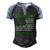 Glaucoma Warrior Usa Flag United States Flag Green Ribbon Glaucoma Glaucoma Awareness Men's Henley Shirt Raglan Sleeve 3D Print T-shirt Black Blue