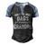 Grandpa Gift Only The Best Dads Get Promoted To Grandpa Men's Henley Shirt Raglan Sleeve 3D Print T-shirt Black Blue