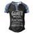 Im A Gamer Because Video Gamer Gaming Men's Henley Shirt Raglan Sleeve 3D Print T-shirt Black Blue