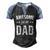 Kids Awesome Like My Dad Sayings Ideas For Fathers Day Men's Henley Raglan T-Shirt Black Blue