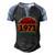 March 1971 50 Years Old Retro Vintage 50Th Birthday V2 Men's Henley Shirt Raglan Sleeve 3D Print T-shirt Black Blue