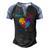 Red Wine Blue 4Th Of July Wine Red White Blue Wine Glasses V5 Men's Henley Shirt Raglan Sleeve 3D Print T-shirt Black Blue