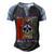 Rett Syndrome Warrior Skull Women Vintage Purple Ribbon Rett Syndrome Rett Syndrome Awareness Men's Henley Shirt Raglan Sleeve 3D Print T-shirt Black Blue