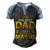 The Best Dad Was Born On May 05 Happy Birthday Father Papa Men's Henley Shirt Raglan Sleeve 3D Print T-shirt Black Blue